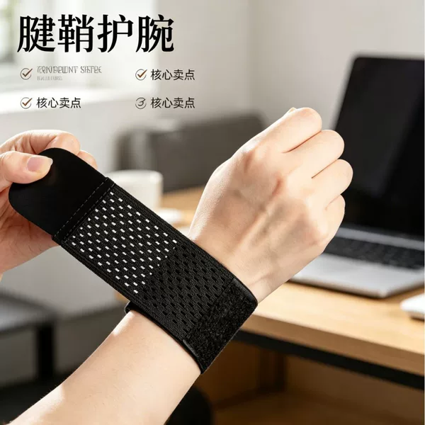 Wrist brace for men and women, wrist support for sprains, wrist protection for strain, basketball, sports, fitness, joint protection, lightweight wristband