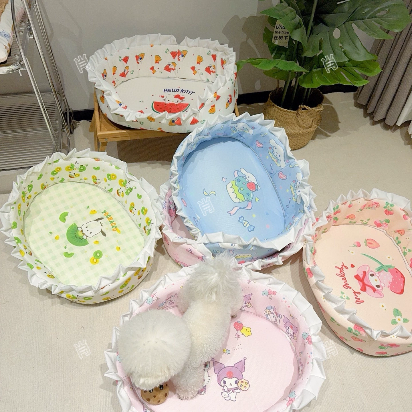 Корзина для домашних животных, будка, будка для кошек, полузакрытая, удобная и простая в уходе, колыбель, будка Тедди Мальтийская