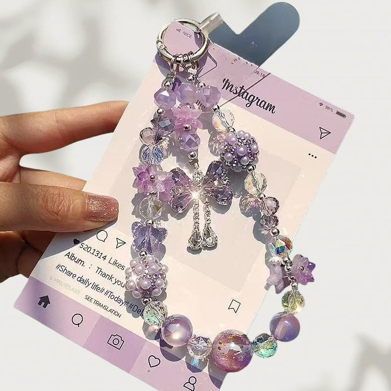 Rose Bud Tassel Mobile Phone Chain 2025 Trendyy Handsome Bag Pendant Hip-Hop Versatile Design High-End Sense Rose Bud Tassel Mobile Phone Chain 2025 Trendyy Handsome Bag Pendant Hip-Hop Versatile Design High-End Sense