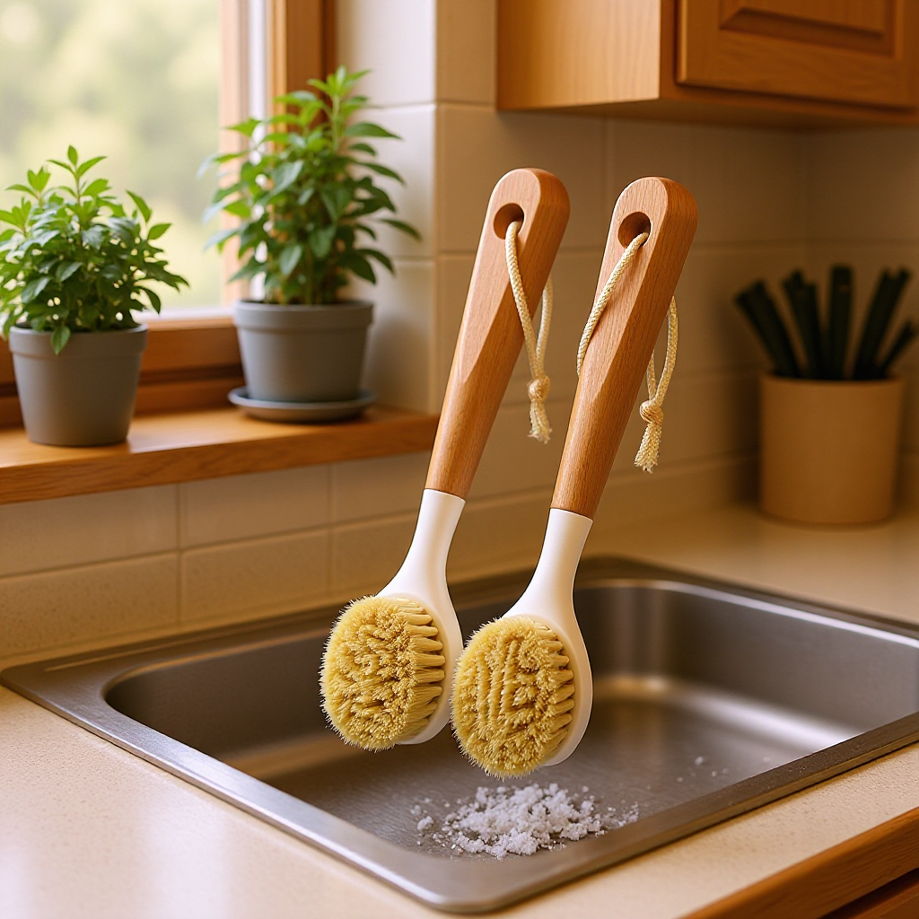 Wooden Handle Pot Washing Brush Multifunctional Long Handle Cleaning Bowl Brush with Handle Household Non-Stick Oil Pot Washing Wooden Brush Manufacturer Wholesale