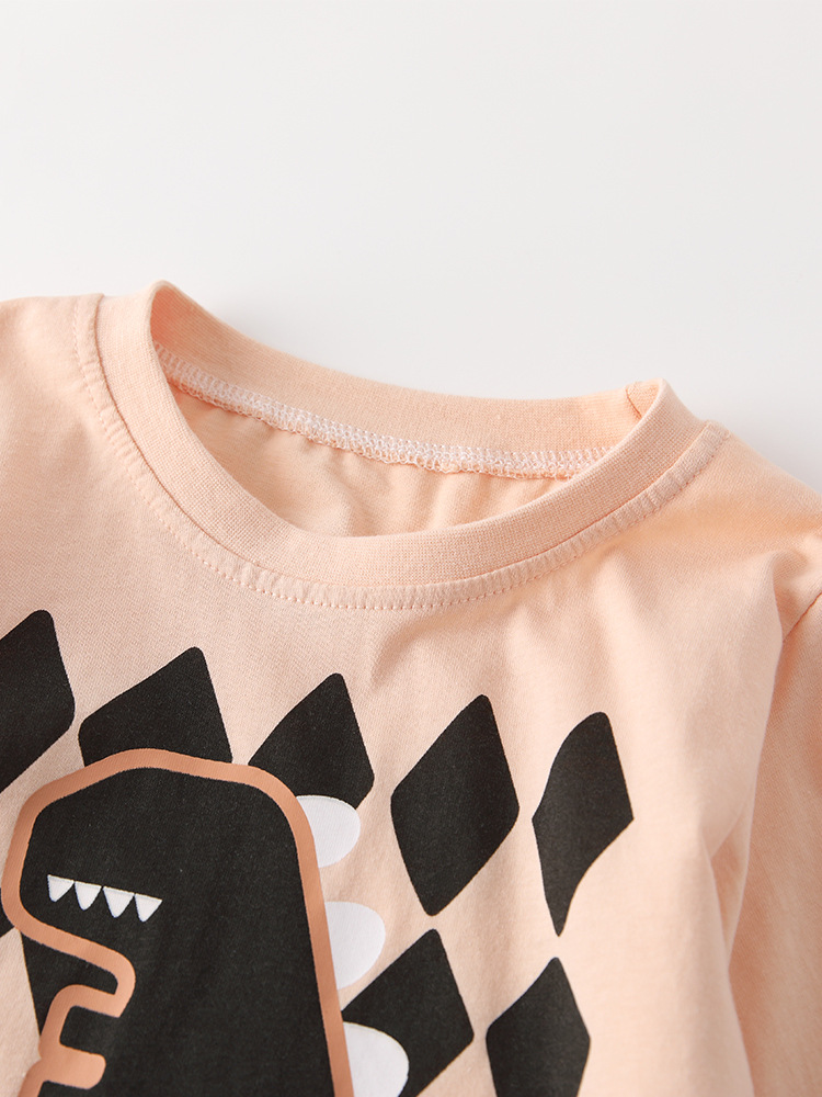 Malwee transfronterizo camiseta de cuello redondo para niños otoño y invierno nuevo estilo europeo y americano camiseta de niños pequeños guapo chaqueta de otoño