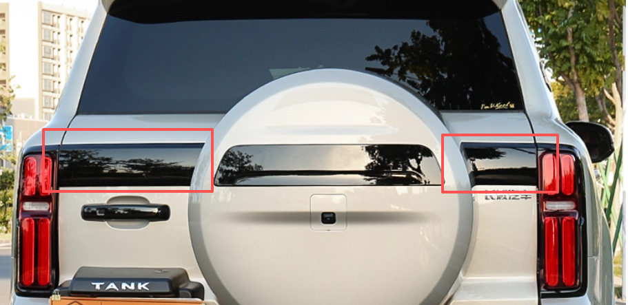 Suitable for 23-25 Tank 500 Hi4-T Rearview Mirror Cover, Fuel Tank Cover Sticker, Door Handle, Exterior Blackening Modification
