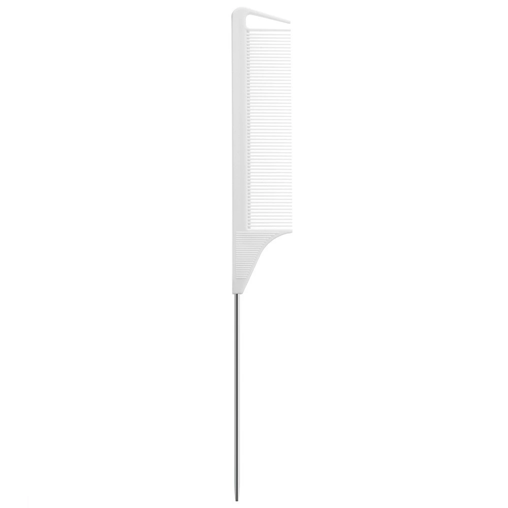 Расческа-распылитель Tail Comb (Jingyuan) из нержавеющей стали с ABS-ручкой, нескользящий заостренный хвост, многоцветная