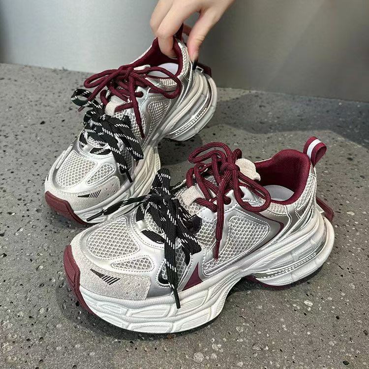 Fashionable two-color autumn shoelaces