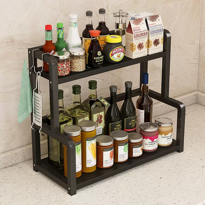 调料置物架子厨房置物架厨房用品家用收纳架调味品酱油瓶罐台面