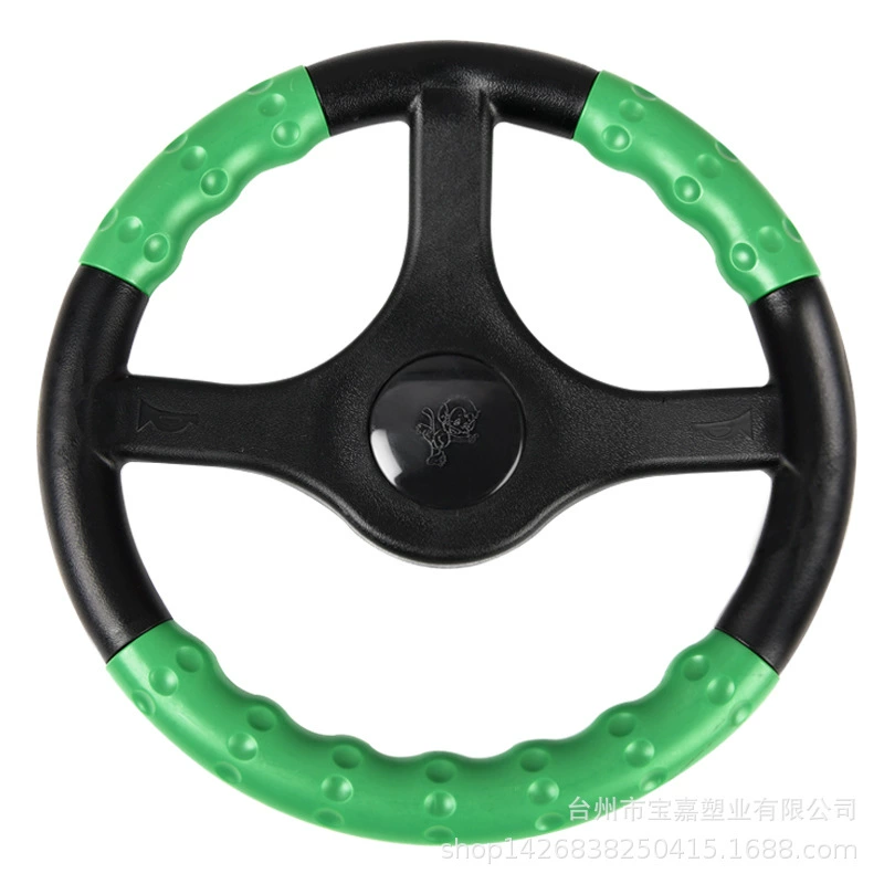 Steering wheel, children's karting, cartoon game console with accessories, crashworthy, three colors