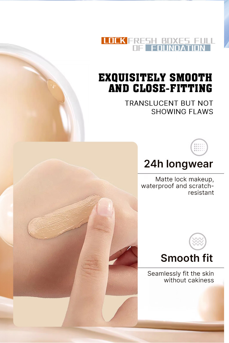 MAYCHEER Foundation for cross-border trade has a natural luster that lasts long without smudge. bb Cream, FDA Specification drawing