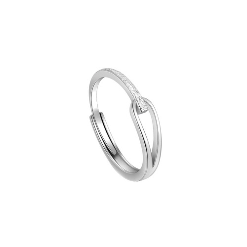 925 sterling silver plain ring self-discipline ring women's tail ring index finger ring summer niche design open ring