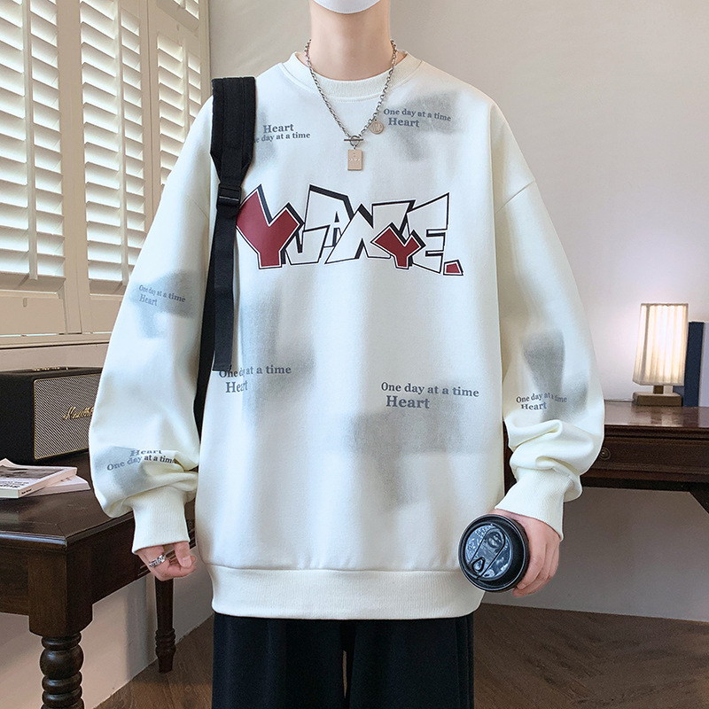 春秋の長袖の衛衣の12歳の男の子の中学生の13は服の15青少年の大きい子供の底のシャツにゆったりしています。|undefined