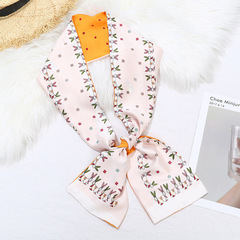 New Style Small Bow Tie Scarf, Slim Long Strip Silk Scarf for Women, Spring and Autumn Version, Stylish and Fashionable, Versatile Decorative Neck Scarf and Wrap Scarf