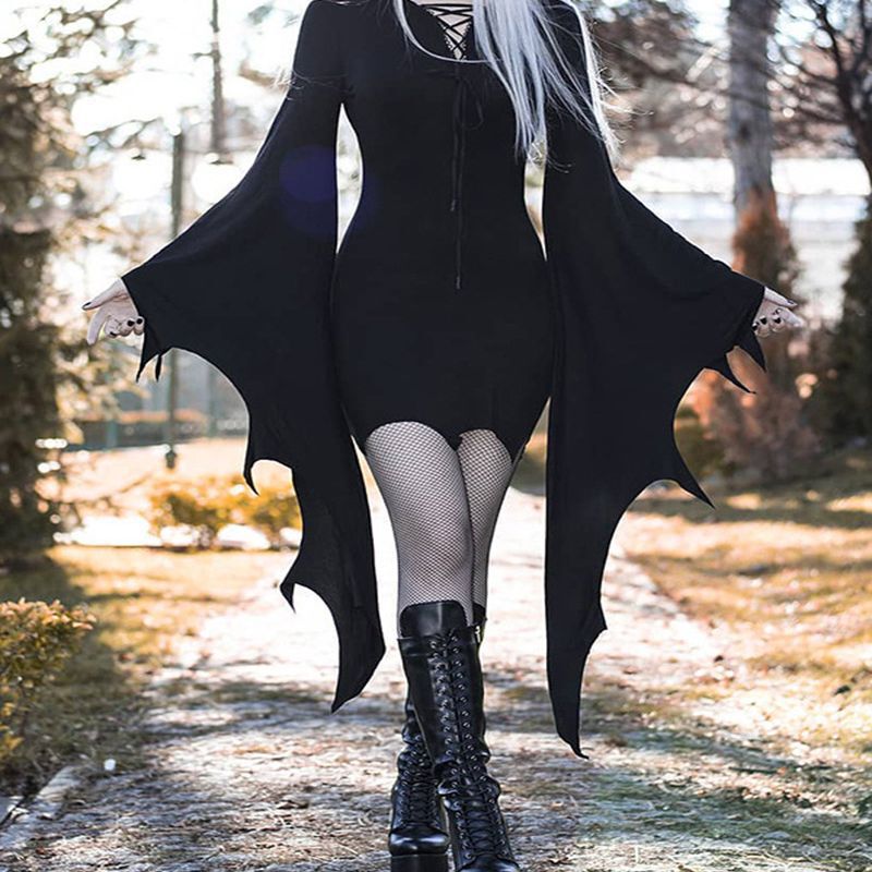 Cross-border Amazon Foreign Trade Christmas Halloween Show Vampire Party Strap Ladies Personalized Dress