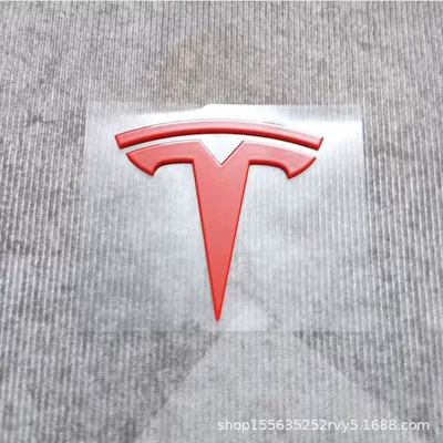 Suitable for Tesla Model 3Y, New 3 Yl Front Hood Emblem, Teslt Emblem, Rear Body Lettering Logo (Car logo) - modification-and-replacement-can-be-shipped-on-behalf-of-one-piece-front-label-old-style-3
