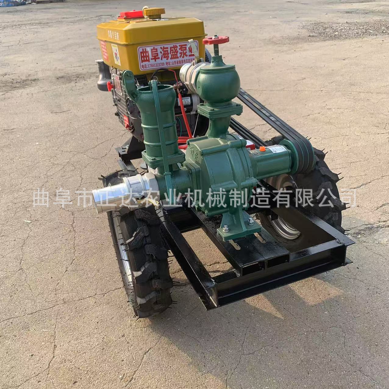 农用喷灌选用3寸高压喷灌泵 配套电机柴油机拖拉机使用浇灌好帮手