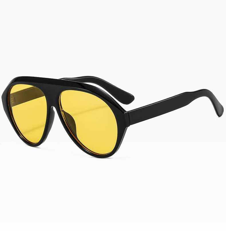 Ig Style Retro Color Block Pc Toad Glasses Full Frame Men's Sunglasses display picture 8