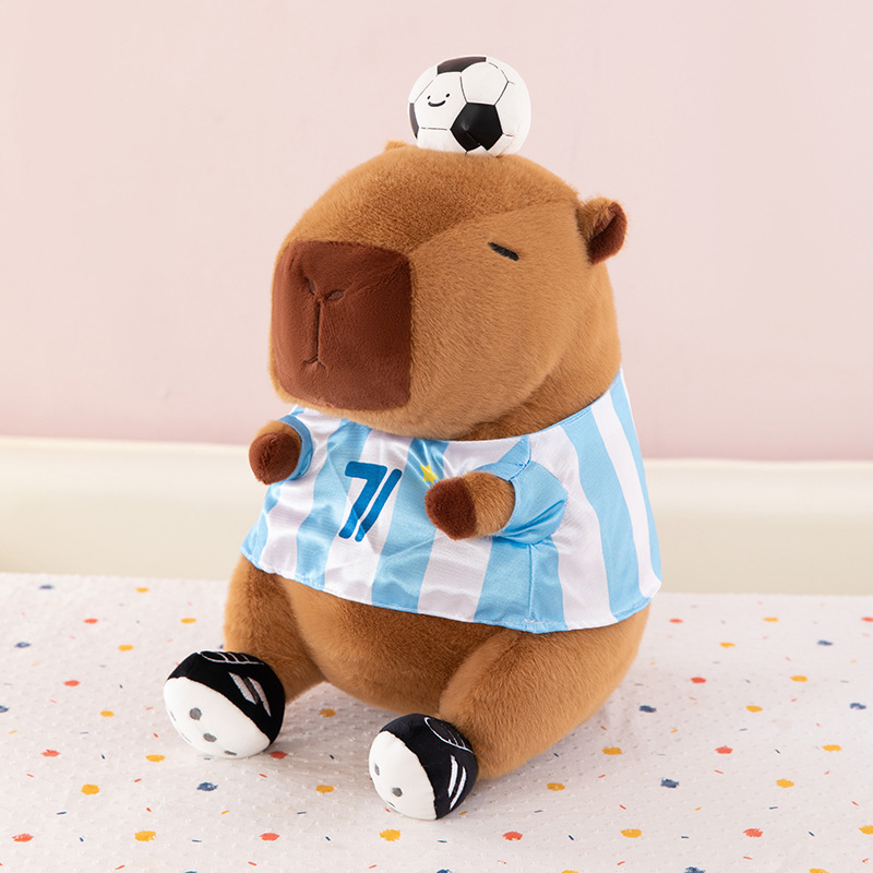 サッカーカピバラ人形クロスボーダーカピバラぬいぐるみ学校運動会賞品人形|undefined