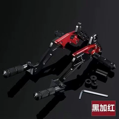 Motorcycle pedals: Electric Motorcycle Little Monkey Doll - little-monkey-pedals-black-and-red