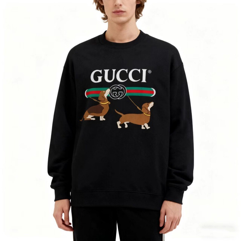 Cross-Border Foreign Trade Spring & Fall New Animal Logo Printing Men's and Women's Fashionable Versatile Long-Sleeved Sweatshirts Trendy Brand g