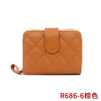 Comercio transfronterizo mayorista bolsa de cambio de moda damas órgano tres plegables multi-tarjeta cartera funcional bolsa de tarjetas conveniente monedas