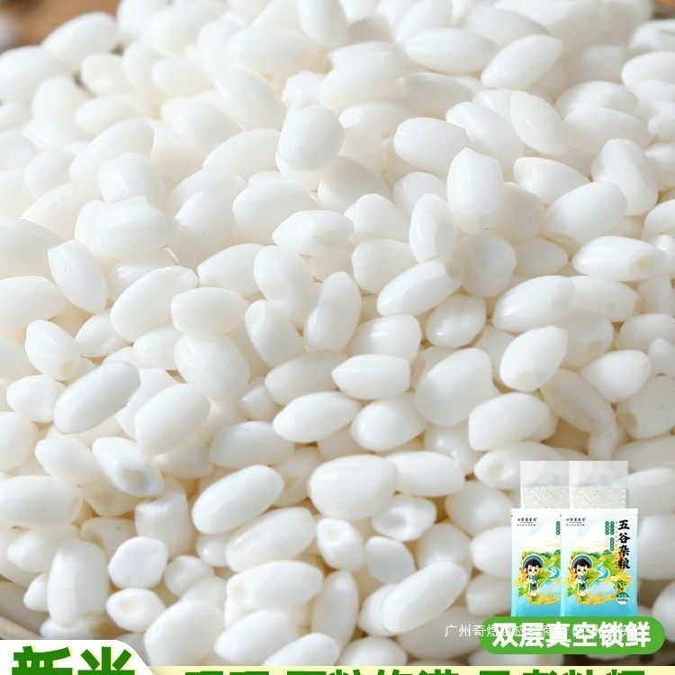 白糯米新米圆粒5斤农家白江米白粘大米包粽子糍粑酿酒糯米饭包装|undefined