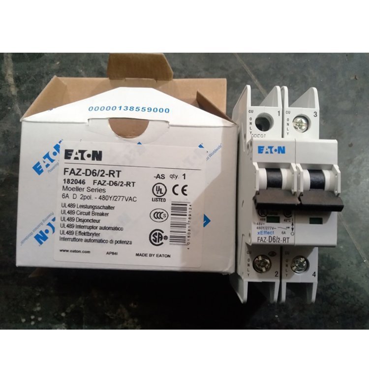原装伊顿穆勒 小型断路器FAZ-B4/1N FAZ-B5/1N 1P+N, B, 15kA正品