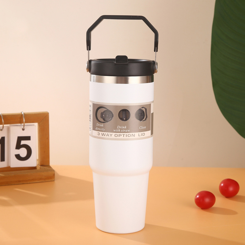 20oz30ozハンドルカバー自動車カップ保冷氷覇カップストローカップステンレス保温カップ大容量卸売り|undefined