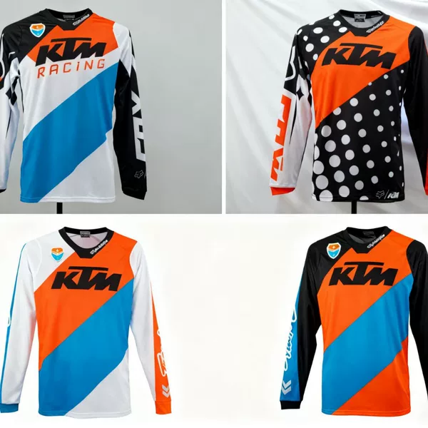 Cross-Border Hot-Selling Ktm Long-Sleeved Se Off-Road Racing T-Shirt Summer Men's Cycling Clothing Mountain Bike Downhill Clothing