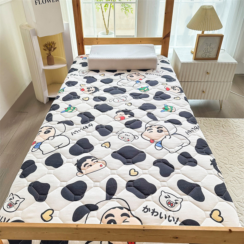 2025 New Model All-Season Skin-Friendly Printed Thickened Mattress - Student Version Nantong Bedding for Dormitory Sponge Anti-Mite