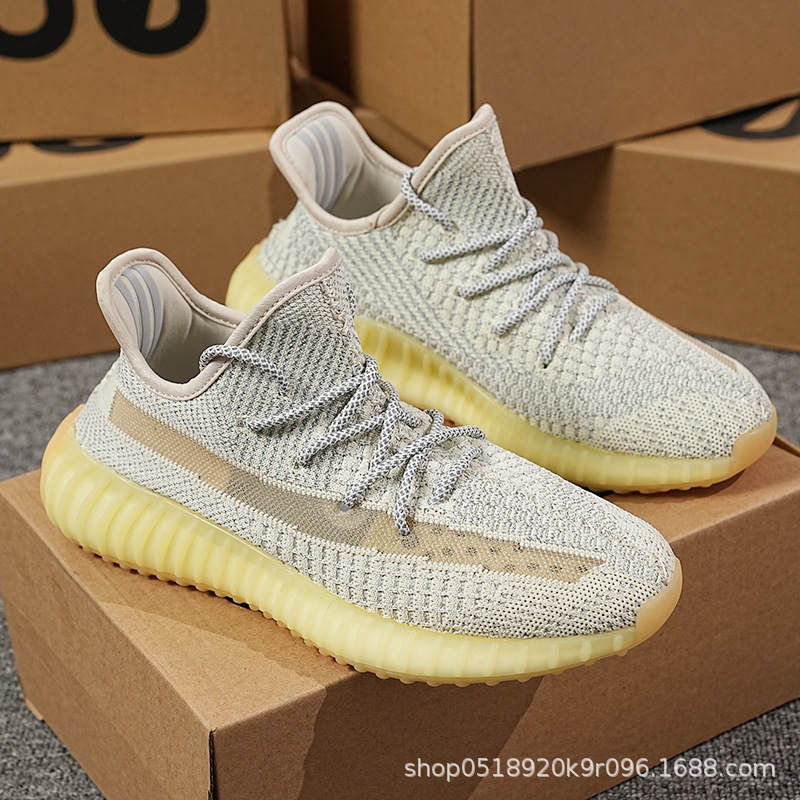 Zapatos de coco Baiyi 350 helado blanco puro blanco blanco pequeña margarita Putian hombres y mujeres zapatos deportivos casuales zapatos para correr
