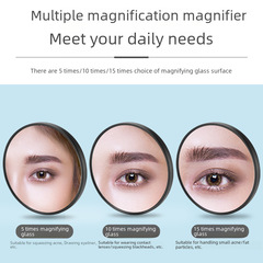 10x/15x Magnified Makeup Mirror High Definition Pore Squeezing Acne Extractor Blackhead Remover