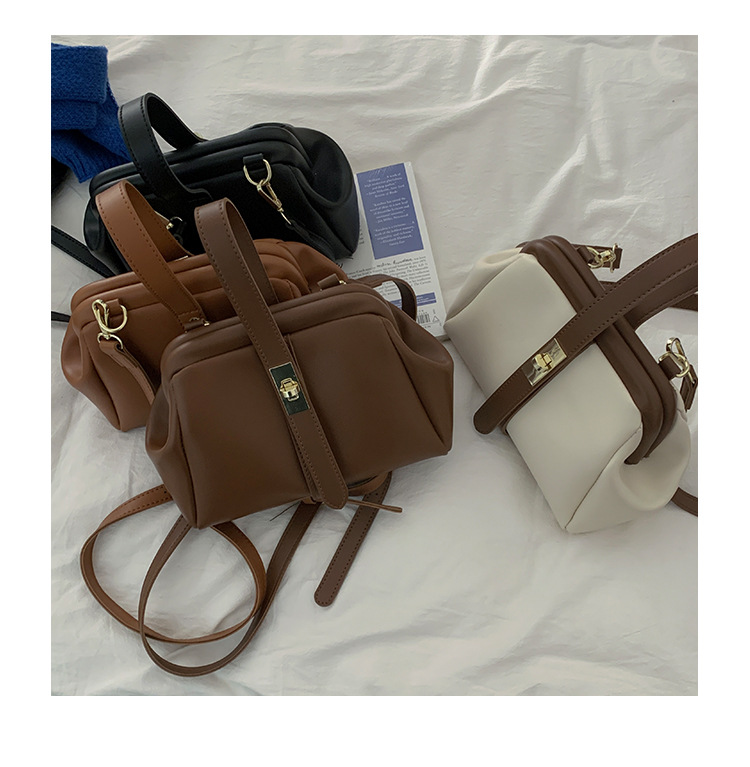Collage/Splicing Craft Multicolor Color Small Size Women's Small Spring&summer Pu Leather Elegant Dome Bag
