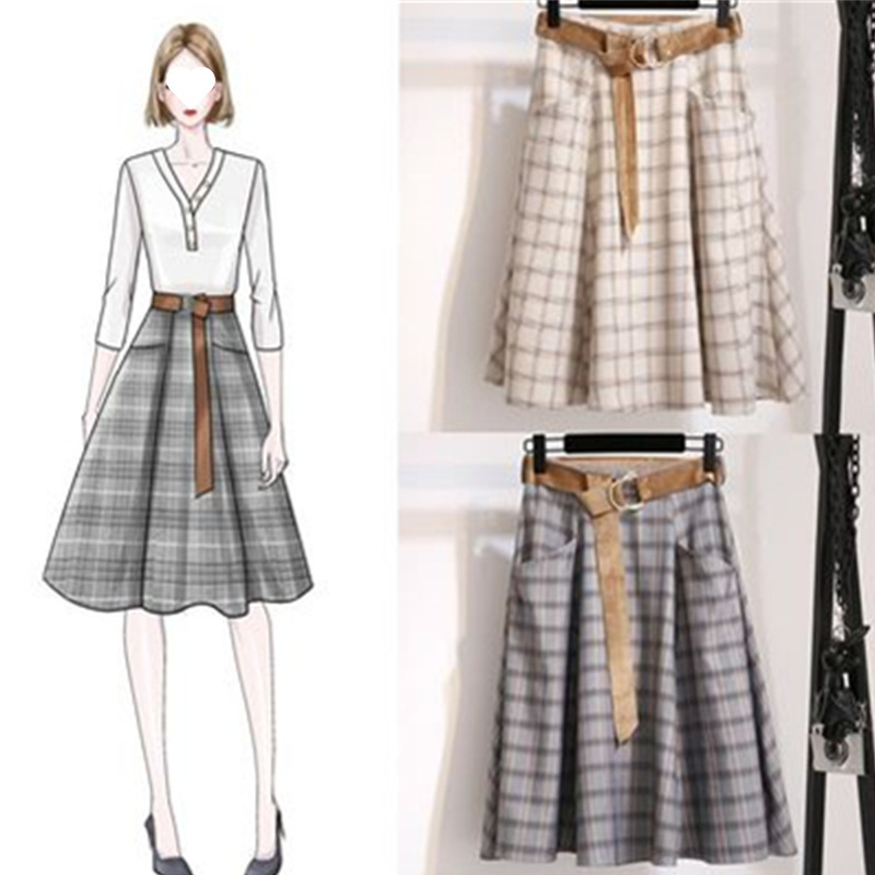 ワンピース/セット春秋冬2025新作女性秋ネット赤女神chi港味スカート2点セット|undefined
