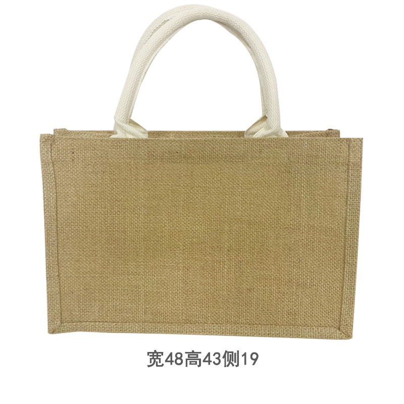 Bolso de lino No impreso en stock buen producto regalo Bolsa De yute algodón Lino Bolsa De yute bolso de lino pintado a mano DIY