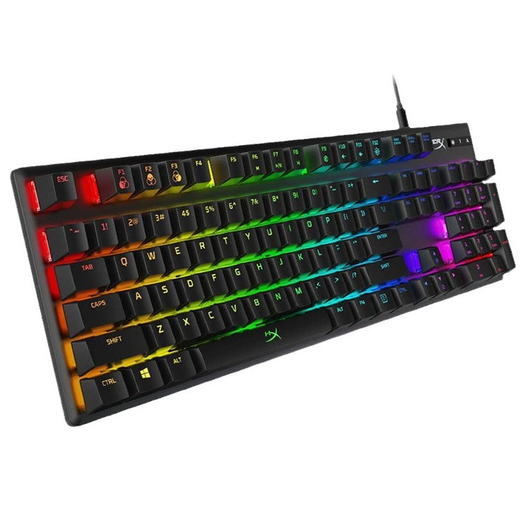 HYPERX Aloy Origin 104-клавишная проводная киберспортивная механическая клавиатура, версия PBT для игр
