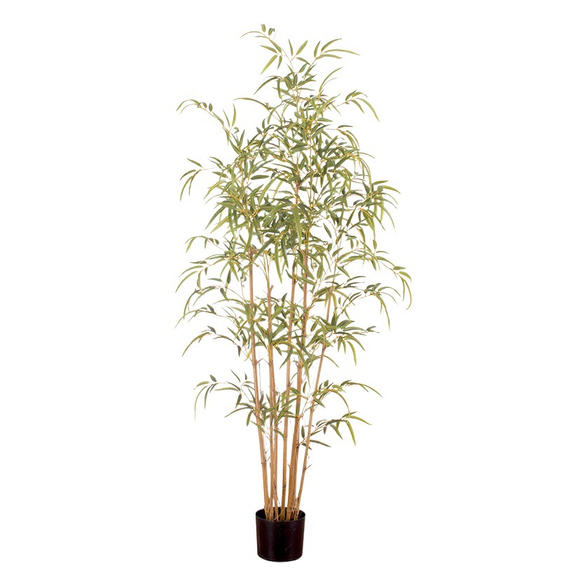 Divisor de ambientes con bambú artificial en maceta, decoración de micropaisaje de estilo chino para interiores y exteriores, bambú simulado de estilo minimalista.