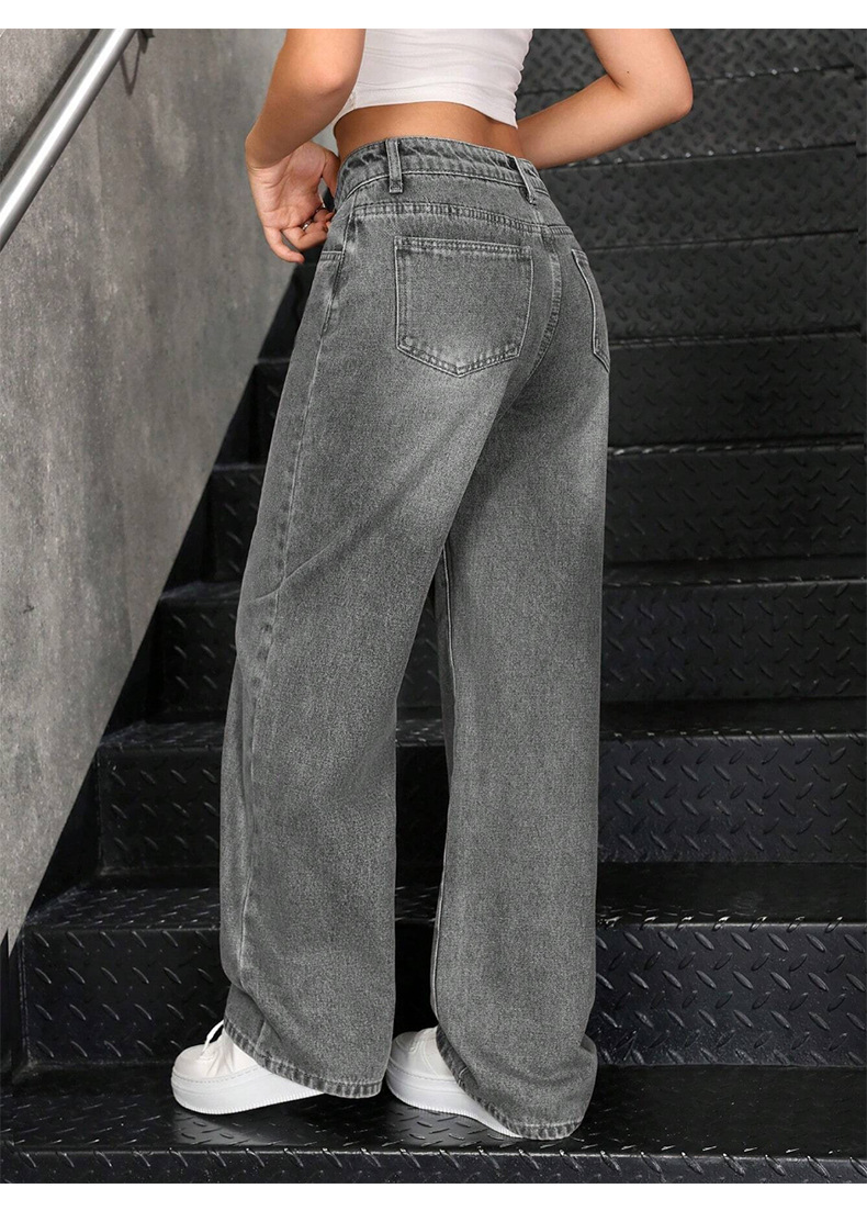Low-Rise Relaxed Fit Stretch Jeans – Vintage Washed & Ultra-Comfy (S-XL, 2 Colors)_mkmklike.com