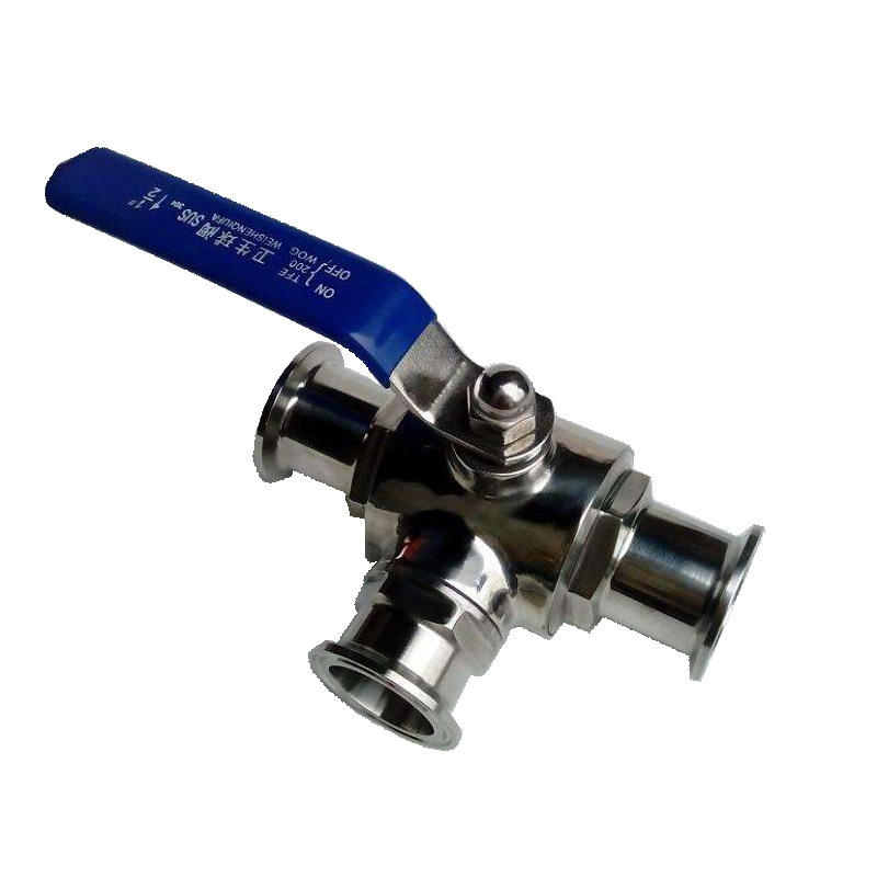 �����������װ��ͨ��304/316  Sanitary 3 way ball valve