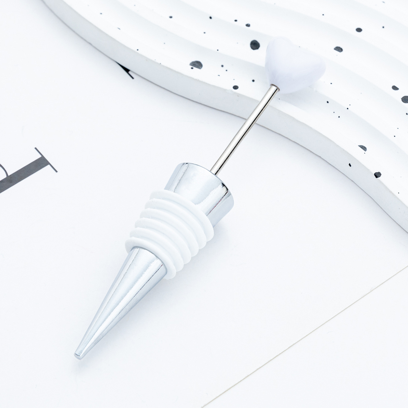 DIY cuentas amor tapones de vino cónico tapones de silicona creativos tapones de vino de boda tapones de champán tapones de vino