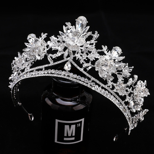 Crown tiara European and American luxury fashionable bride wedding dress wedding accessories birthday crown headband