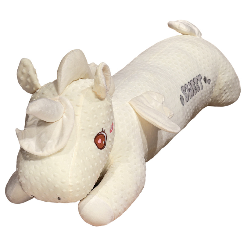 Almohada Larga de Unicornio de Felpa y Algodón PP para Cama