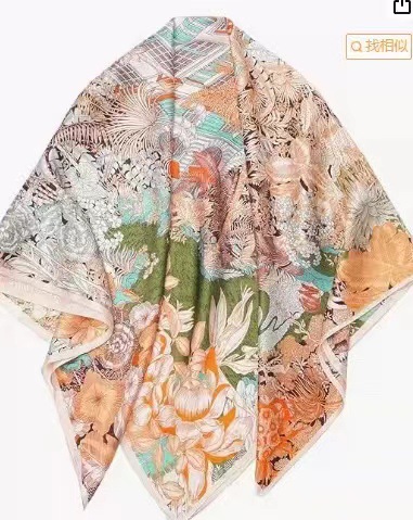 Spring&Summer Season Women's Gender Women's Elegant Printing  Silk Silk Scarf