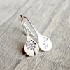 Retro metal earrings, accessory, wish, suitable for import, flowered