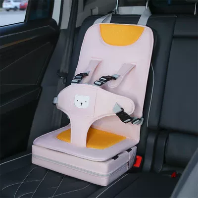 Car child safety seat: and portable, universal car - seat-booster-cushion-suitable-for-all-seasons-pink-small-size-6-months-to-3-years-old