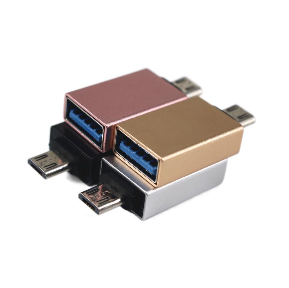 usb3.0轉安卓otg轉接頭v8金屬microOTG轉換手機U盤讀卡器轉接頭