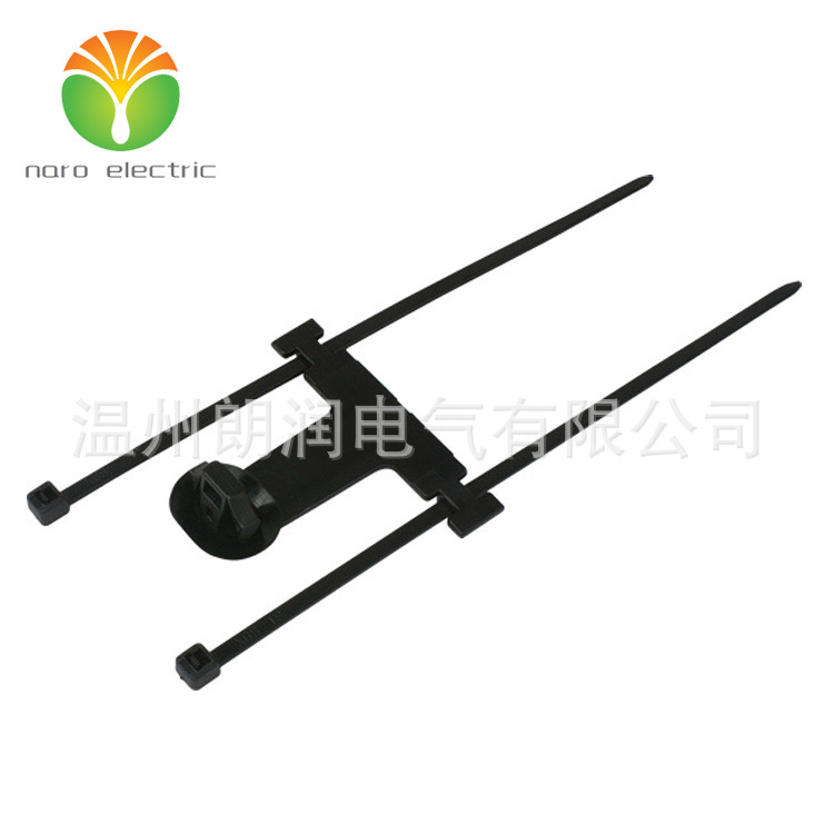 汽车扎带  带杉树头和圆盘的分体式固定扎带  XK-04-B