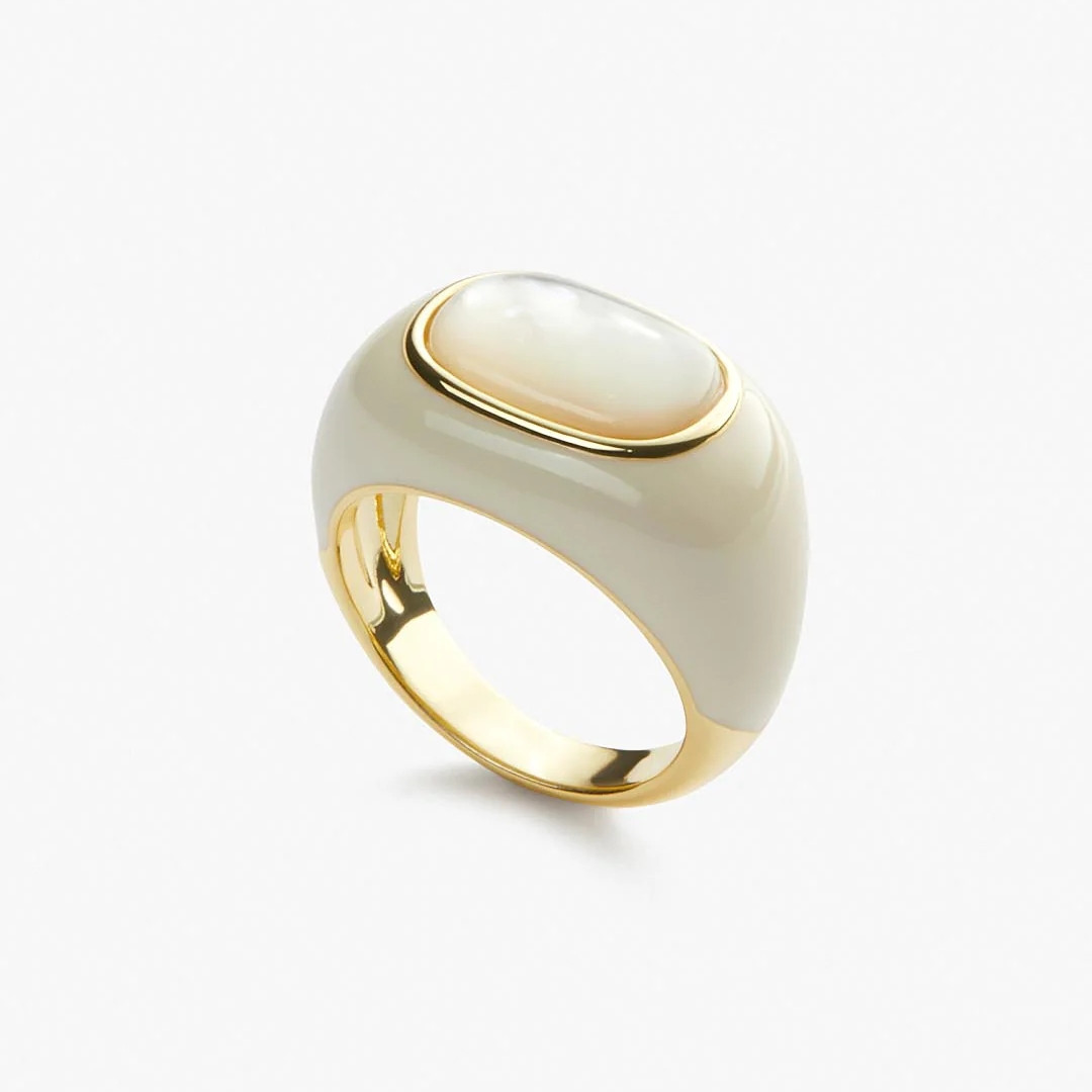 Simple Style Color Block Copper Plating Gold Plated Rings display picture 2