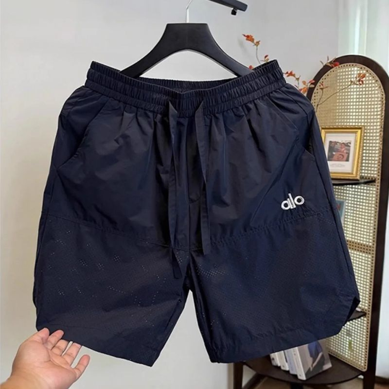 Gray Mesh Breathable Sports Shorts Men's Summer Outer Wear Thin Quick-Drying Five-Point Pants Trendy Loose Large Pants