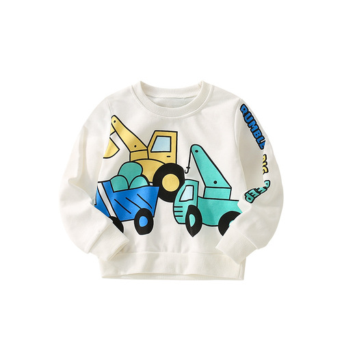 malwee boys sweatshirt autumn new handsome printed European and American long-sleeved children's bottoming shirt