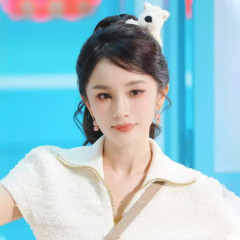 杨幂同款小狗玩偶发卡白色毛茸茸西高地白梗可爱女后脑勺发夹头饰