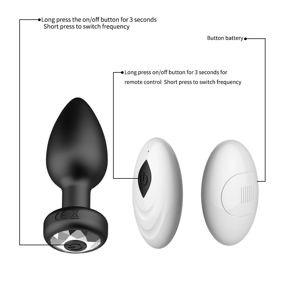 Wireless Remote Anal Plug Set, Silicone, Remote-Control 3–4 Piece Kit