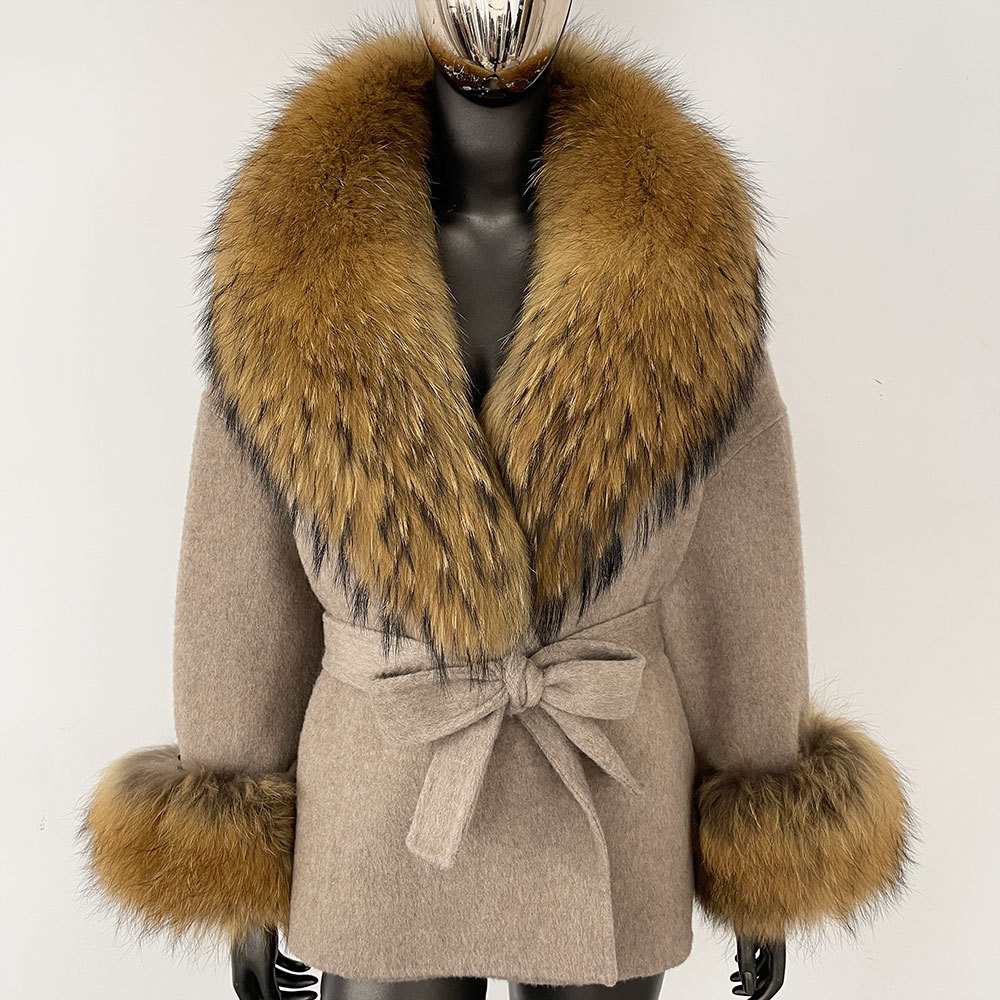 카키+오리지널 컬러 너구리털